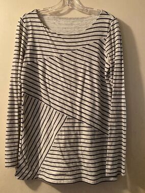 Calvin Klein multi directional striped long sleeve t shirt.